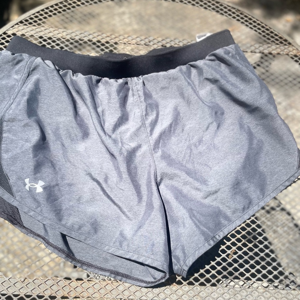 Under Armour Women's Heather Gray Performance Running Shorts